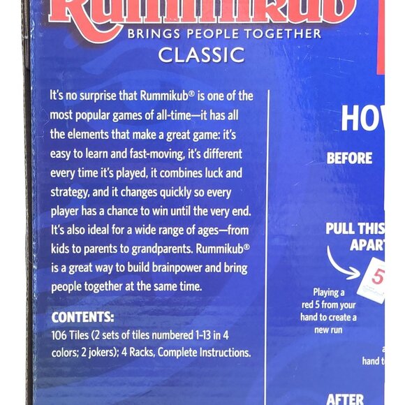 Pressman Rummikub Bonus Edition Board Game – Tile Rummy Family Game 2-4 Players - Picture 11 of 14